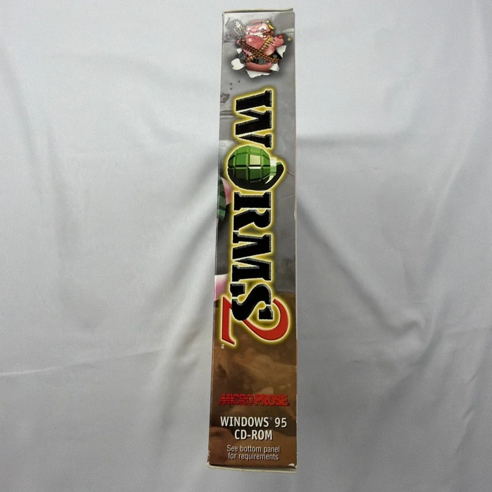 Worms 2 (PC, 1998) Complete in Big Box Manual Disc Release Notes